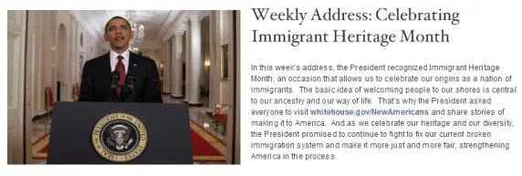 2014年6月，美国芝加哥市议会决定，将每年的6月定为“移民月”，此举获得全美200多个城市、州的支持和通过!世贸通集团，作为亚洲品牌500强和专注投资移民20余载的移民机构，积极响应，2015年在中国境内隆重举办首届美国移民月活动。在首届美国移民月活动期间，时任美国总统奥巴马于2015年6月6日专门发表了庆祝美国移民月的电视讲话!