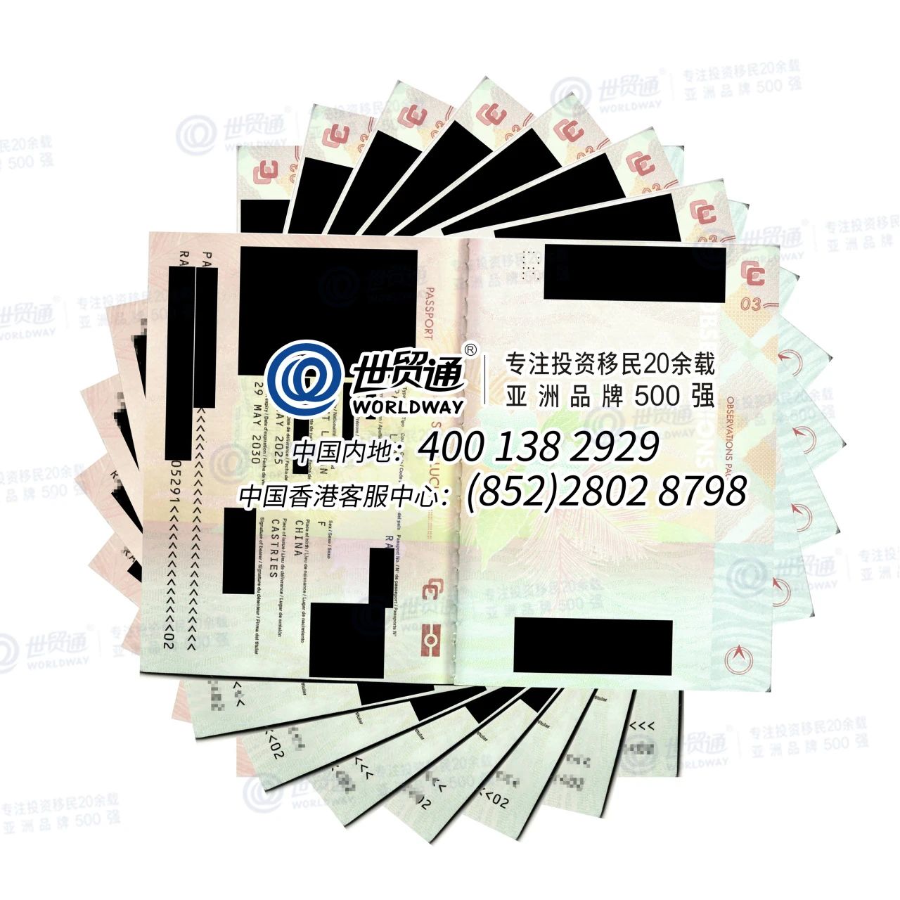 世贸通一批客户获得圣卢西亚护照