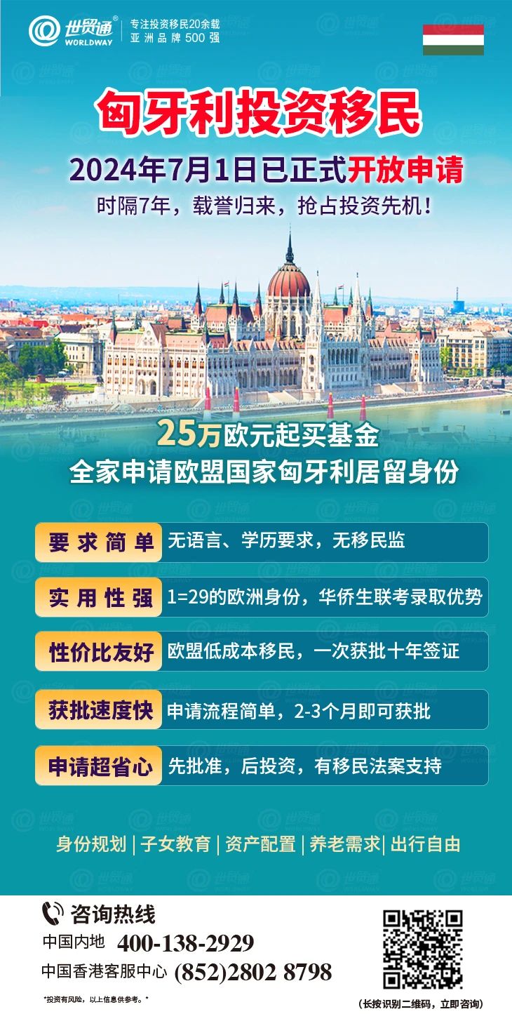 匈牙利投资移民正式开放申请了!